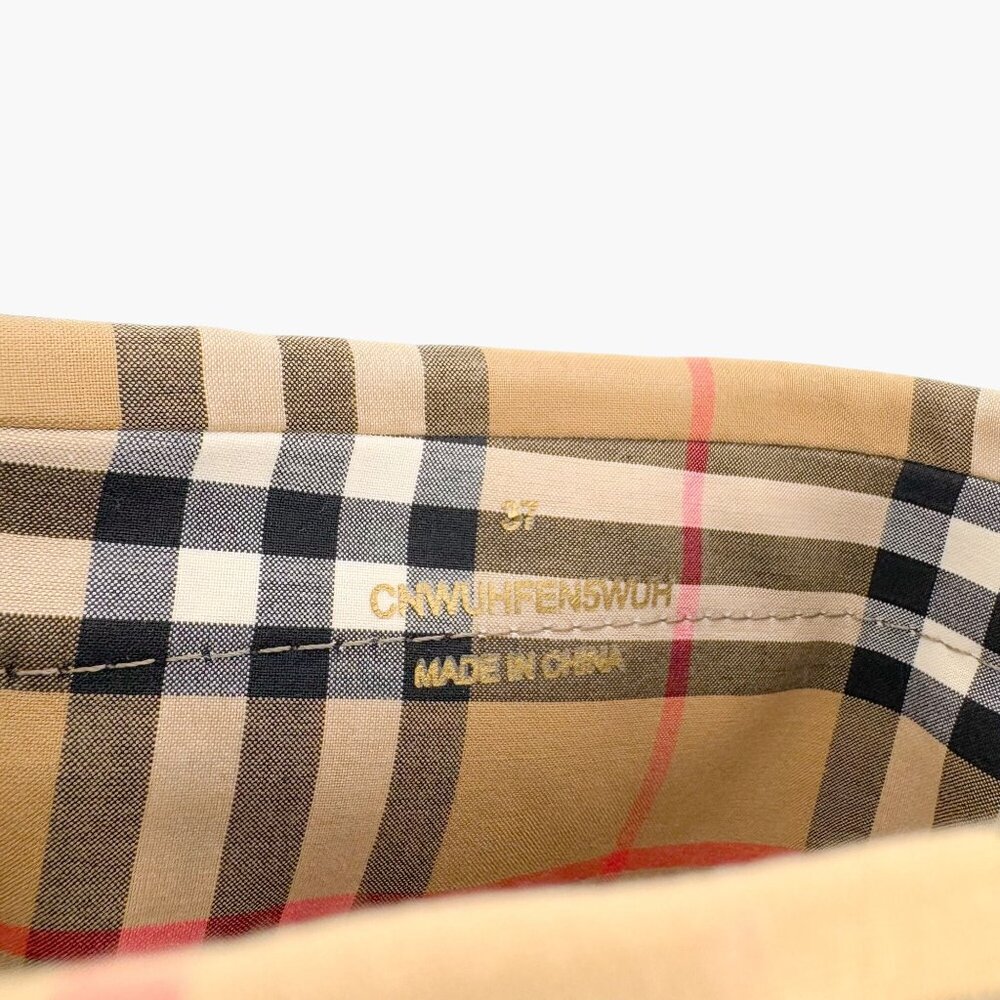 Burberry Freddie Over The Knee Rain Boots EU 37 US 7 Black Rubber Beige Check - Picture 14 of 16